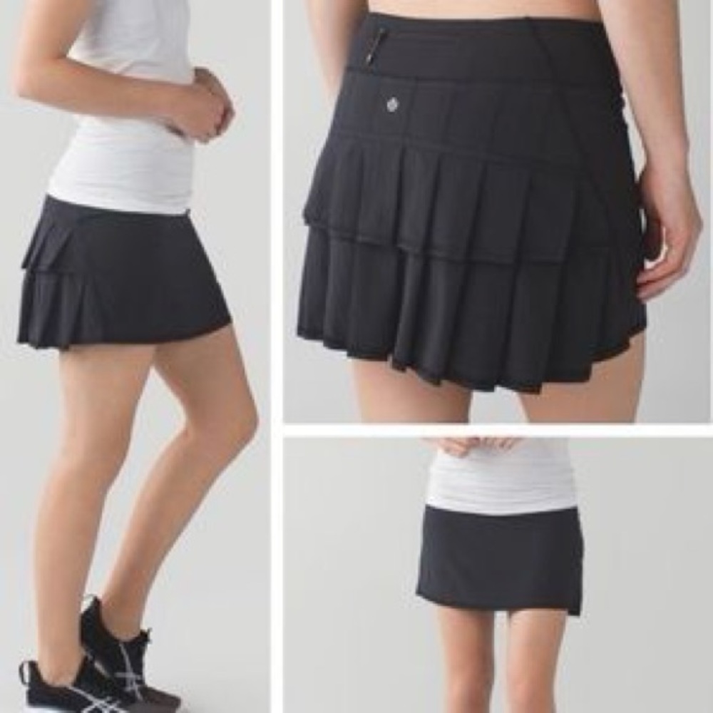 Original lululemon athletica Pace Setter Skirt Black size 6